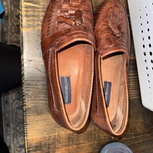 Giorgio Brutini Tan Leather Tassel Loafers